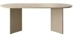 Selsey Esstisch, Beige, Holzwerkstoff, 6-Sitzer, Oval,Oval, 90x75x204 cm, Esszimmer,