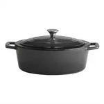 Br&auml;ter 5 Stars, Anthrazit, Creme, Metall, 5 L, oval, 25x11x33 cm, Kochen, T&ouml;pfe,