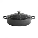 Schmortopf 5 Stars, Anthrazit, Creme, Metall, 3 L, rund, 28x7x28 cm, Kochen, T&ouml;pfe,