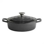Schmortopf 5 Stars, Anthrazit, Creme, Metall, 2,5 L, rund, 25x7x25 cm, Kochen,