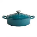 Schmortopf 5 Stars, Creme, T&uuml;rkis, Metall, 2.5 L, rund, 25x7x25 cm, Kochen, T&ouml;pfe,