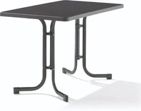 Sieger GARTENKLAPPTISCH Anthrazit, Grau 70x72x115 cm