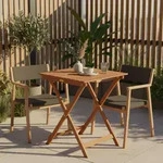 Gardenson Gartenklapptisch Porto, Natur, Holz, Eukalyptusholz, massiv, quadratisch,