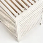 Zeller W&auml;schekorb, Wei&szlig;, Holz, 45x65.5x45 cm, Ordnen & Aufbewahren,...