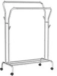 Kleiderwagen, Silber, Metall, Kunststoff, 103.5x155x52.5 cm, Garderobe,