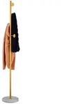 Relaxdays Garderobenst&auml;nder, Gold, Metall, Stein, 29x172x29 cm, Garderobe,