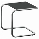 Fiam Gartenbeistelltisch, Schwarz, Alu, Metall, quadratisch, Rundrohr, 40x40x40 cm,