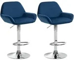 CLP Barhocker, Blau, Metall, 51x89x52 cm, Esszimmer, Barm&ouml;bel, Barhocker