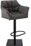 CLP Barhocker, Graubraun, Metall, 64x88x45 cm, Esszimmer, Barm&ouml;bel, Barhocker