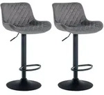 CLP Barhocker, Dunkelgrau, Metall, 48x81x54 cm, Esszimmer, Barm&ouml;bel, Barhocker