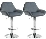 CLP Barhocker, Dunkelgrau, Metall, 51x89x52 cm, Esszimmer, Barm&ouml;bel, Barhocker