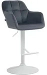 CLP Barhocker, Dunkelgrau, Textil, 57x97x59 cm, Esszimmer, Barm&ouml;bel, Barhocker
