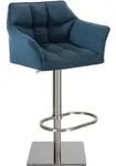 CLP Barhocker, Blau, Metall, 64x88x45 cm, Esszimmer, Barm&ouml;bel, Barhocker