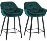 CLP Barhocker, Dunkelgr&uuml;n, Metall, 54x103x57.5 cm, Esszimmer, Barm&ouml;bel, Barhocker