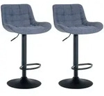 CLP Barhocker, Blau, Metall, 48x81x54 cm, Esszimmer, Barm&ouml;bel, Barhocker