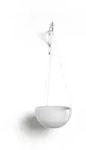 Ecopots Blumentopf, Wei&szlig;, Kunststoff, Beton Optik, Rund, 12.8 cm, Dekoration,...