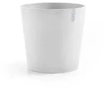 Ecopots Blumentopf, Wei&szlig;, Kunststoff, Beton Optik, Rund, 34.5 cm, Dekoration,...
