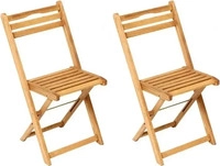 Gardenson GARTENSTUHL-SET Natur 40x82x49 cm