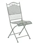 CLP Gartenstuhl, Gr&uuml;n, Metall, 41x91x50 cm, Gartenm&ouml;bel, Gartenst&uuml;hle,