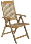 Gardenson Gartenstuhl, Hellbraun, Holz, Teakholz, Hartholz, eckig, X-Form, 58x104x98