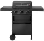 Taino Gasgrill, Schwarz, Metall, 113x100x48 cm, Grills & Outdoor-K&uuml;chen, Gasgrills