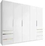 Mid.you Dreht&uuml;renschrank Wimex Level 36A, Wei&szlig;, Holzwerkstoff, 3 F&auml;cher, 6