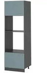 Vicco Mikrowellenschrank, Blaugrau, Anthrazit, Holzwerkstoff, 1 F&auml;cher,...