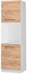 Vicco Herdumbauschrank, Honigeiche, Wei&szlig;, Holzwerkstoff, 2 F&auml;cher, Rechteckig,