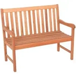 Gardenson Gartenbank santos, Natur, Holz, Eukalyptusholz, vollmassiv, 2-Sitzer,