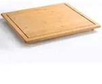 Kesper Schneidebrett, Natur, Holz, Bambus, 50x4x56 cm, Fsc, Saftrille,