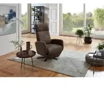 Sit & More Relaxsessel Kobra V, Braun, Metall, 71x110x82 cm, Goldenes M, Made in EU,