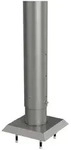 Biohort Steher, Grau, Metall, 21x140-165x21 cm, Sonnen- & Sichtschutz,