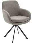 Musterring Armlehnstuhl Tavia, Taupe, Metall, Textil, Stativgestell, 62x86x66...
