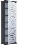 Mid.you Cd-Regal Tilano, Anthrazit, Glas, Holzwerkstoff, 5 F&auml;cher, 31x92x18 cm,