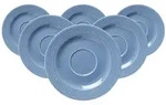 Ritzenhoff Breker Kaffeeuntertassen, Blau, Keramik, Rund, Kaffee & Tee, Tassen,