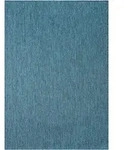 Novel Outdoorteppich Melissa, Blau, Textil, Uni, rechteckig, 80x150 cm, f&uuml;r