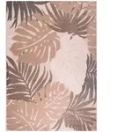 Novel Outdoorteppich Floral, Braun, Beige, Textil, Bl&auml;tter, rechteckig, 200x290 cm,