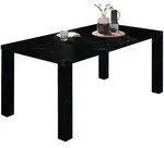 Mid.you Esstisch, Schwarz, Holzwerkstoff, Marmoroptik, rechteckig, eckig, 90x76x180