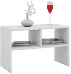 Mid.you Couchtisch, Wei&szlig;, Holzwerkstoff, rechteckig, Wange, 30x40x63 cm, Wohnzimmer,