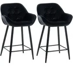 CLP Barhocker, Schwarz, Metall, 54x93.5x57.5 cm, Esszimmer, Barm&ouml;bel, Barhocker