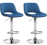 CLP Barhocker, Blau, Metall, 42x86x46 cm, Esszimmer, Barm&ouml;bel, Barhocker