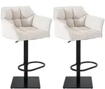 CLP Barhocker, Wei&szlig;, Metall, 64x88x45 cm, Esszimmer, Barm&ouml;bel, Barhocker