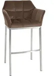 CLP Barhocker, Braun, Metall, 64x110x48 cm, Esszimmer, Barm&ouml;bel, Barhocker
