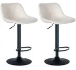 CLP Barhocker, Creme, Metall, 43x79x49 cm, Esszimmer, Barm&ouml;bel, Barhocker