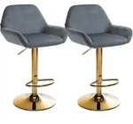 CLP Barhocker, Dunkelgrau, Metall, 51x89x52 cm, Esszimmer, Barm&ouml;bel, Barhocker