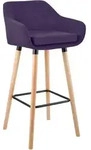 CLP Barhocker, Lila, Holz, 55x99x46 cm, Esszimmer, Barm&ouml;bel, Barhocker