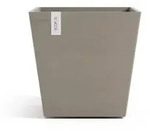 Ecopots Blumentopf, Taupe, Kunststoff, Beton Optik, Quadratisch, 34.4 cm,...