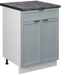 Vicco K&uuml;chenunterschrank, Hellblau, Wei&szlig;, Holzwerkstoff, 1 F&auml;cher, 1...