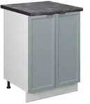 Vicco K&uuml;chenunterschrank, Hellblau, Wei&szlig;, Holzwerkstoff, 2 F&auml;cher,...