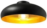 Bamyum Deckenleuchte, Schwarz, Gold, Metall, Rund, 40x20x40 cm, Lampen & Leuchten,